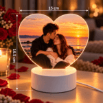 2026/10/111076.png Lampa LED Personalizata cu Fotografie, Model Inima Romantica